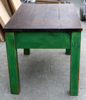 Rustic Country Hallway Table (Green)