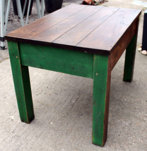 Rustic Country Hallway Table (Green)