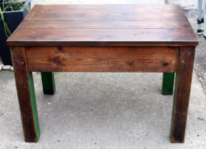 Rustic Country Hallway Table (Green)