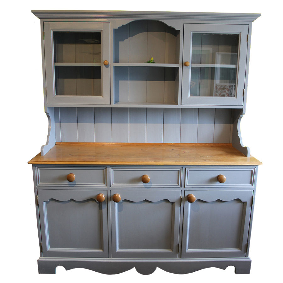 Rustic Country Kitchen Dresser Larder Pantry (Grey) 1 Spraydex